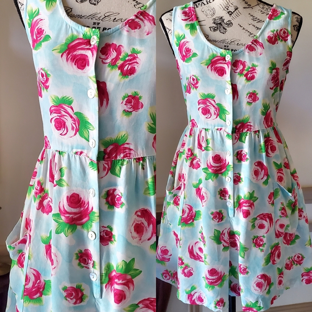 ☀️FLASH SALE!!☀️ Vintage 90s Pastel Floral Romper